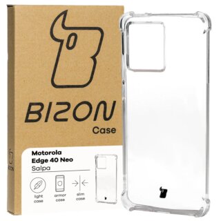 Bizon Case Salpa Motorola Edge 40 Neo ütésálló szilikon tok - matt átlátszó