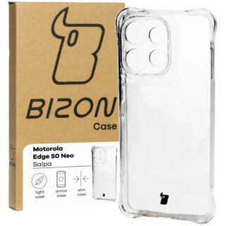 Bizon Case Salpa Motorola Edge 50 Neo ütésálló szilikon tok - matt átlátszó