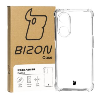 Bizon Case Salpa Oppo A98 5G ütésálló szilikon tok - matt átlátszó