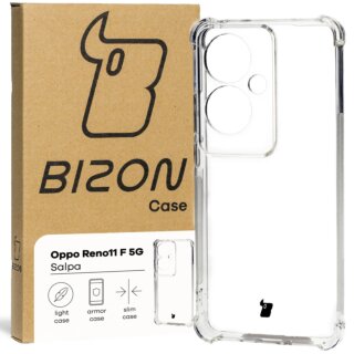 Bizon Case Salpa Oppo Reno11 F 5G ütésálló szilikon tok - matt átlátszó