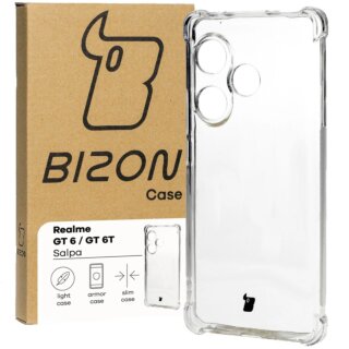 Bizon Case Salpa Realme GT 6 / GT 6T / GT Neo 6 / GT Neo 6 SE ütésálló szilikon tok - matt átlátszó