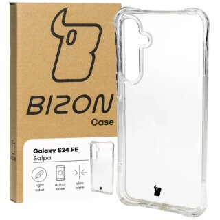 Bizon Case Salpa Samsung Galaxy S24 FE ütésálló szilikon tok - matt átlátszó