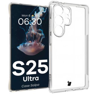 Bizon Case Salpa Samsung Galaxy S25 Ultra ütésálló szilikon tok - matt átlátszó