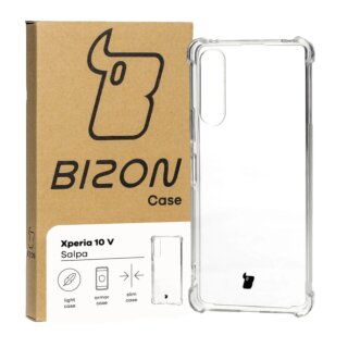 Bizon Case Salpa Sony Xperia 10 V ütésálló szilikon tok - matt átlátszó