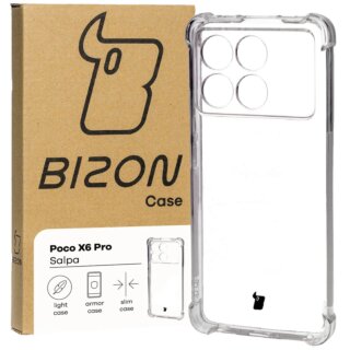 Bizon Case Salpa Xiaomi Poco X6 Pro ütésálló szilikon tok - matt átlátszó