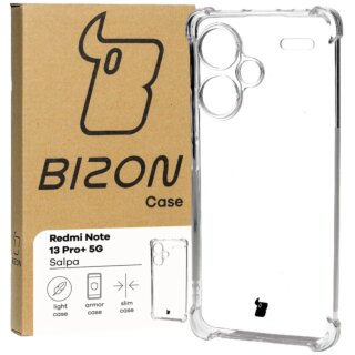 Bizon Case Salpa Xiaomi Redmi Note 13 Pro+ 5G ütésálló szilikon tok - matt átlátszó