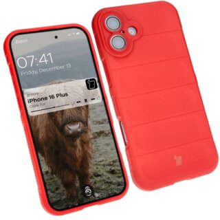 Bizon Case Tur Apple iPhone 16 Plus szilikon tok - piros