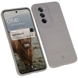 Bizon Case Tur Oppo Reno 12 szilikon tok - szürke