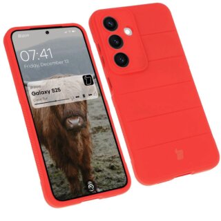 Bizon Case Tur Samsung Galaxy S25 szilikon tok - piros