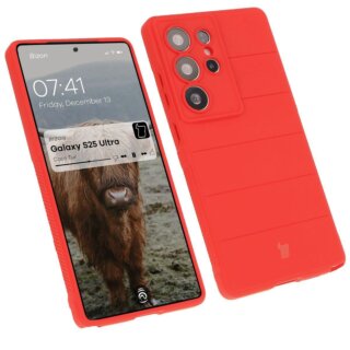 Bizon Case Tur Samsung Galaxy S25 Ultra szilikon tok - piros