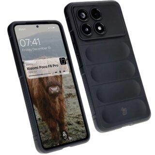 Bizon Case Tur Xiaomi Poco F6 Pro szilikon tok - fekete