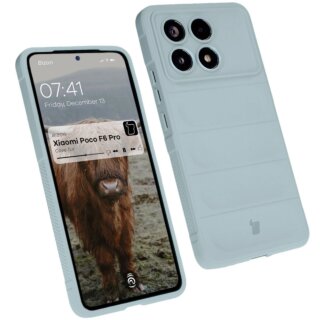 Bizon Case Tur Xiaomi Poco F6 Pro szilikon tok - világoskék