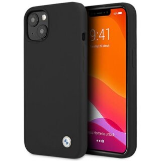 BMW BMHCP13SSILBK iPhone 13 mini szilikon hátlap tok - fekete