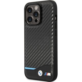 Bmw BMHCP13X22NBCK iPhone 13 Pro Max bőr hátlap tok - fekete