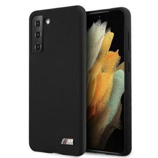 BMW BMHCS21MMSILBK Samsung Galaxy S21+ Plus szilikon hátlap tok - fekete