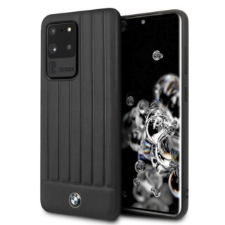 BMW BMHCS69POCBK Samsung Galaxy S20 Ultra bőr hátlap tok - fekete