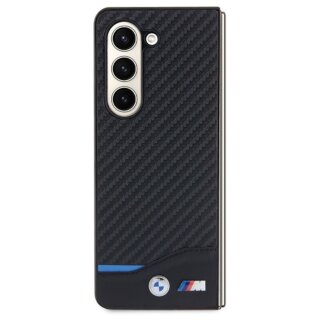 Bmw BMHCZFD522NBCK Samsung Galaxy Z Fold 5 bőr hátlap tok - fekete