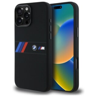 Bmw BMHMP16X23SAXK MagSafe iPhone 16 Pro Max szilikon hátlap tok - fekete