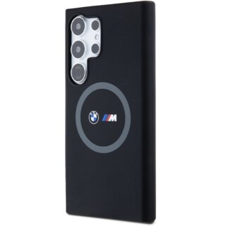 Bmw BMHMS24L23SROK MagSafe Samsung Galaxy S24 Ultra szilikon hátlap tok - fekete