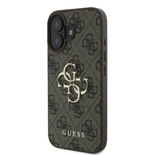 Guess GUHCP16M4GMGBR iPhone 16 Plus bőr hátlap tok - barna