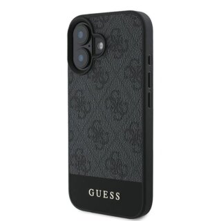 Guess GUHCP16MG4GLGR iPhone 16 Plus bőr hátlap tok - szürke