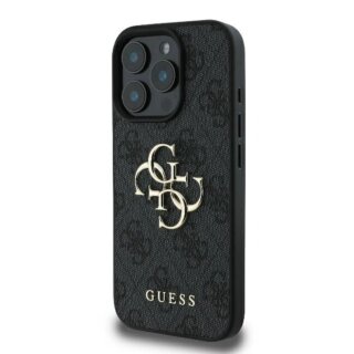 Guess GUHCP16X4GMGGR iPhone 16 Pro Max bőr hátlap tok - fekete
