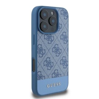 Guess GUHCP16XG4GLBL iPhone 16 Pro Max bőr hátlap tok - kék
