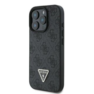 Guess GUHCP16XP4TDPK MagSafe iPhone 16 Pro Max bőr hátlap tok - fekete
