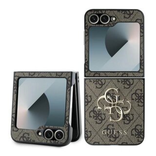 Guess GUHCZF64GMGBR Samsung Galaxy Z Flip 6 bőr hátlap tok - barna