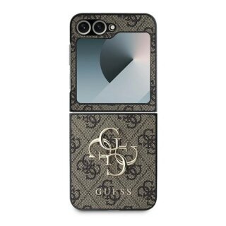 Guess GUHCZF64GMGBR Samsung Galaxy Z Flip 6 bőr hátlap tok - barna