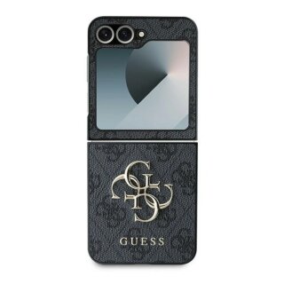 Guess GUHCZF64GMGGR Samsung Galaxy Z Flip 6 bőr hátlap tok - fekete