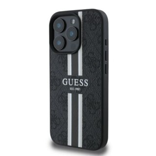 Guess GUHMP16LP4RPSK MagSafe iPhone 16 Pro bőr hátlap tok - fekete