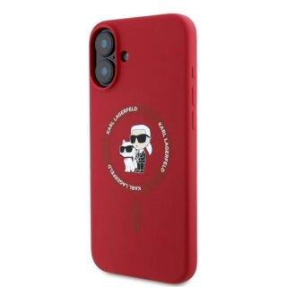 Karl Lagerfeld KLHMP16MSCMKCRHR MagSafe iPhone 16 Plus szilikon hátlap tok - piros