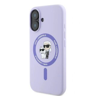 Karl Lagerfeld KLHMP16MSCMKCRHU MagSafe iPhone 16 Plus szilikon hátlap tok - lila