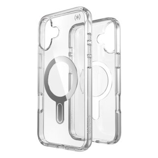 Speck Presidio Perfect-Clear ClickLock MagSafe iPhone 16 Plus ütésálló szilikon hátlap tok - átlátszó