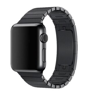 Devia Elegant Link Bracelet Apple Watch 46mm / 45mm / 44mm / Ultra 49mm láncszemes fém szíj - fekete