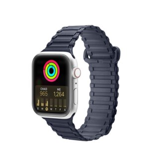 DuxDucis Armor Apple Watch 46mm / 45mm / 44mm / Ultra 49mm  szilikon szíj - kék