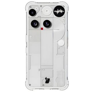 Bizon Case Clear Nothing Phone (3) szilikon hátlap tok + kijelzővédő üvegfólia 2db