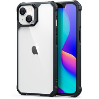 ESR Air Armor iPhone 14 Plus ütésálló hátlap tok - fekete/ átlátszó