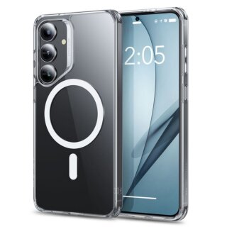 ESR Classic Hybrid Halolock MagSafe Samsung Galaxy S25+ Plus ütésálló szilikon hátlap tok - átlátszó