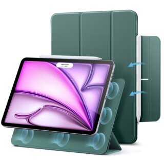 ESR Rebound Magnetic iPad Pro 12,9" (2022/2021/2020) / Air 13" (2025/2024) kinyitható kemény tok - zöld