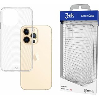 3mk Armor iPhone 13 Pro Max szilikon ütésálló hátlap tok - átlátszó