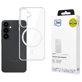 3mk MagCase MagCase Samsung Galaxy S25 ütésálló szilikon hátlap tok - átlátszó