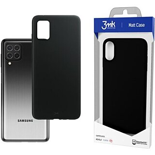 3mk Matt Samsung Galaxy A52 LTE / A52 5G ütésálló szilikon hátlap tok - fekete