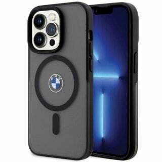 Bmw BMHMP14LDSLK MagSafe iPhone 14 Pro kemény hátlap tok - fekete