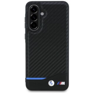 Bmw M Carbon Samsung Galaxy A56 bőr hátlap tok - fekete