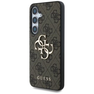 Guess Big 4G Logo Classic Logo Samsung Galaxy S25+ Plus bőr hátlap tok - barna