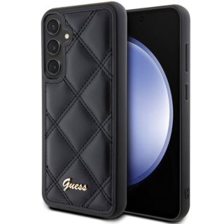 Guess GUHCS23FEPSQSQSK Samsung Galaxy S23 FE bőr hátlap tok - fekete