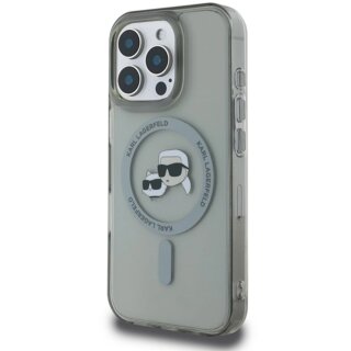 Karl Lagerfeld IML Metal MagSafe iPhone 16 Pro kemény hátlap tok - fekete