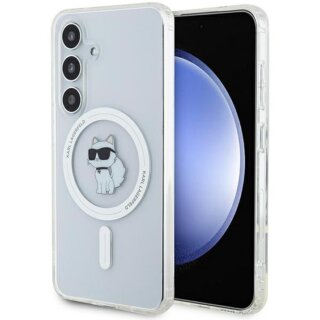 Karl Lagerfeld KLHMS24SHFCCNOT IML Choupette MagSafe Samsung Galaxy S24 kemény hátlap tok - átlátszó